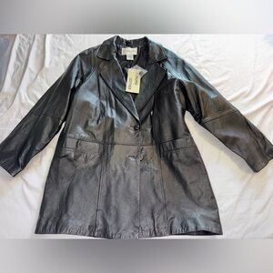 Vintage NWT Chadwicks Black Leather Women's Jacket